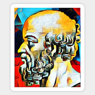 Eratosthenes of Cyrene Abstract Portrait | Eratosthenes of Cyrene Artwork 2 Magnet